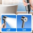 thumbnail image 4 of Boreal Craft Filtered Shower Head Handheld High Pressure 4 Mode Showerhead Built In Power Wash Water Softener Filter For Hard Water Stainless Steel Hose Modern Dog Washing Hose Attachment for outside, 4 of 5
