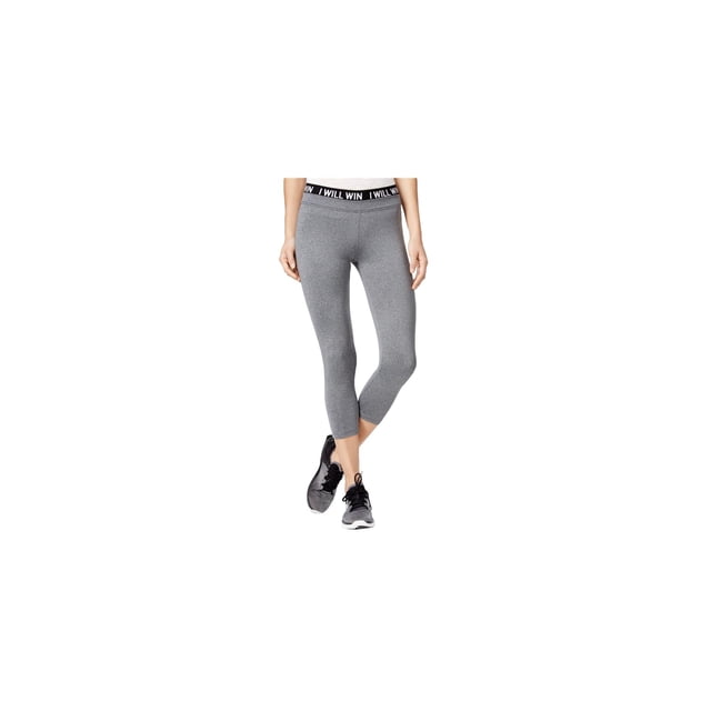 energie Poppy Cropped Casual Leggings para mujer, gris, grande