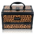 SHANY Mini Makeup Train Case With Mirror Lost Cheetah