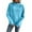 Light Blue, variant on Pxxlle Cowl Neck Hoodie Women Casual Workout Drop Shoulder Hooded Sweatshirts Solid Color Long Sleeve Hoodies with Pockets Beige L