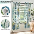 thumbnail image 3 of Yayeee Window Curtains Set of 2 for Living Room Light Filtering 63"x42", Peacock Feather, 3 of 7
