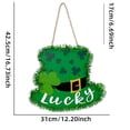 thumbnail image 2 of St Patrick's Day Welcome Sign Wooden Farmhouse Decoration for Front Door Outdoor Home Greeting St Patrick's Day Decorations, 2 of 5