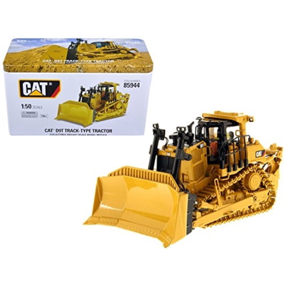 Diecast Masters CAT Caterpillar D9T Track-Type Tractor with Operator High Line Series 1/50 Diecast Model by 85944