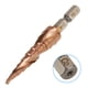 thumbnail image 4 of Delaman, 1 Uds., broca escalonada, mango Hexagonal, ranura en espiral, cono escalonado, broca de cobalto, cortador de agujeros de acero de alta velocidad(4-12mm), 4 of 9