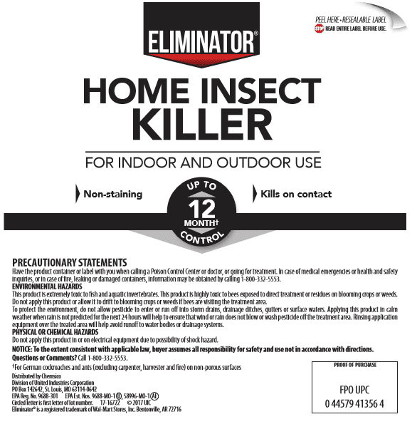 Eliminator Home Insect Killer 128 Fl Oz Kills On Contact Walmart Com Walmart Com