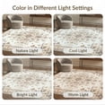thumbnail image 7 of ODIKA 3'x5' Washable Area Rug Beige Dining Vintage Distressed Scrollwork Neutral Tone Cream for Hallway, Laundry Room, Non-Slip, Flatweave, Easy Care, 7 of 7