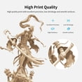 thumbnail image 2 of Official Creality 3D Printer Resin 1kg 405nm UV Standard Photopolymer Resin High Precision Light Odor Fast Curing and Great Stability for LCD 3D Printing, Skin, 2 of 8