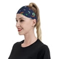 thumbnail image 6 of Yiaed Dinosaur Astronaut Space Surfing Print Sports Headbands,Moisture Wicking Workout Headband, Sweatband Headbands for Running,Cycling for Women and Men, 6 of 8
