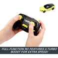 thumbnail image 3 of Hot Wheels RC Toy Car, Remote-Control Nissan Z in 1:64 Scale with Controller & USB Cable, Works On & Off Track cc, 3 of 5