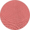 thumbnail image 1 of Ahgly Company Tapis d'Intérieur Lavables en Machine, Ronds, Transitionnels, Rouge, 6' Ronds, 1 of 7