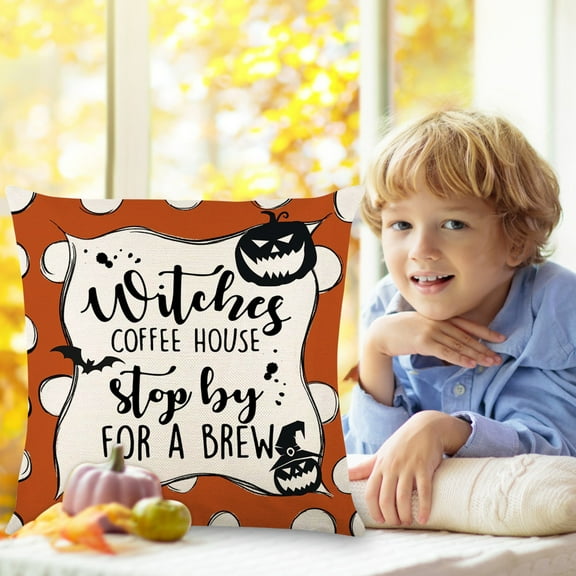 Large Throw Pillow Covers Hwkond Halloween Decorative Pillow Covers 45x45cm, Halloween Decorative Colorful Outdoor Fall Pillow Home Sofa Decorative Throw Pillow Covers,(Up to 25% Off)Multicolor