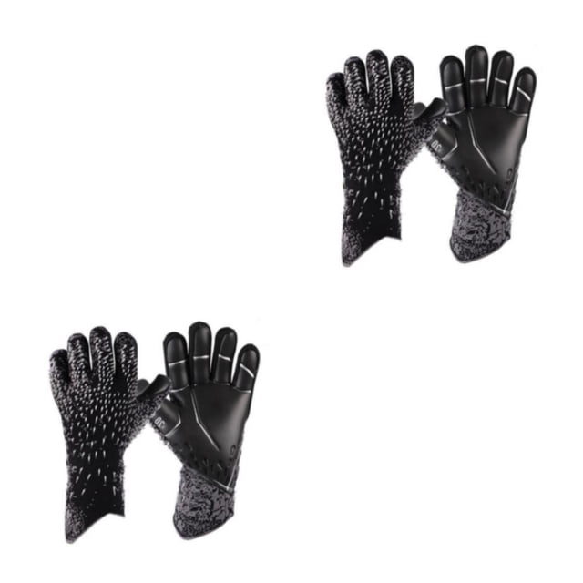 Greeniant Guantes de portero de fútbol para niños, niños, adultos, kit de portero, halcón adulto, antideslizante profesional, látex negro 9 negro Adulto 9 2Conjunto