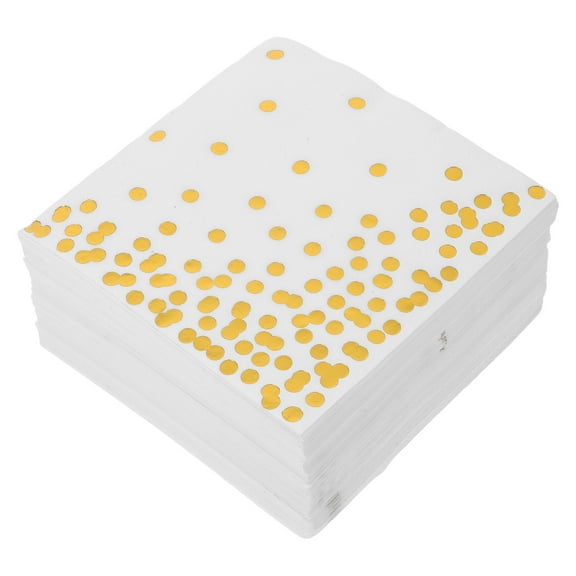 Gold Foil Disposable Napkins Birthday Party Paper Hand Towels Birthday Party Supplies Napkins Disposable Paper Napkins