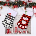 thumbnail image 4 of A Cuadros Para Mascotas, Medias Con Garras Para Perros, Bolsa De Regalo De Dulces De Navidad, Decoración De Chimenea Para Fiesta De Navidad, Adornos Para Árboles De Navidad Speravity HA044551-02, 4 of 6