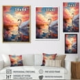 thumbnail image 4 of Designart "Illusory Grace Of Swans I" Animals Swans Floater Framed Canvas Art Print, 4 of 5