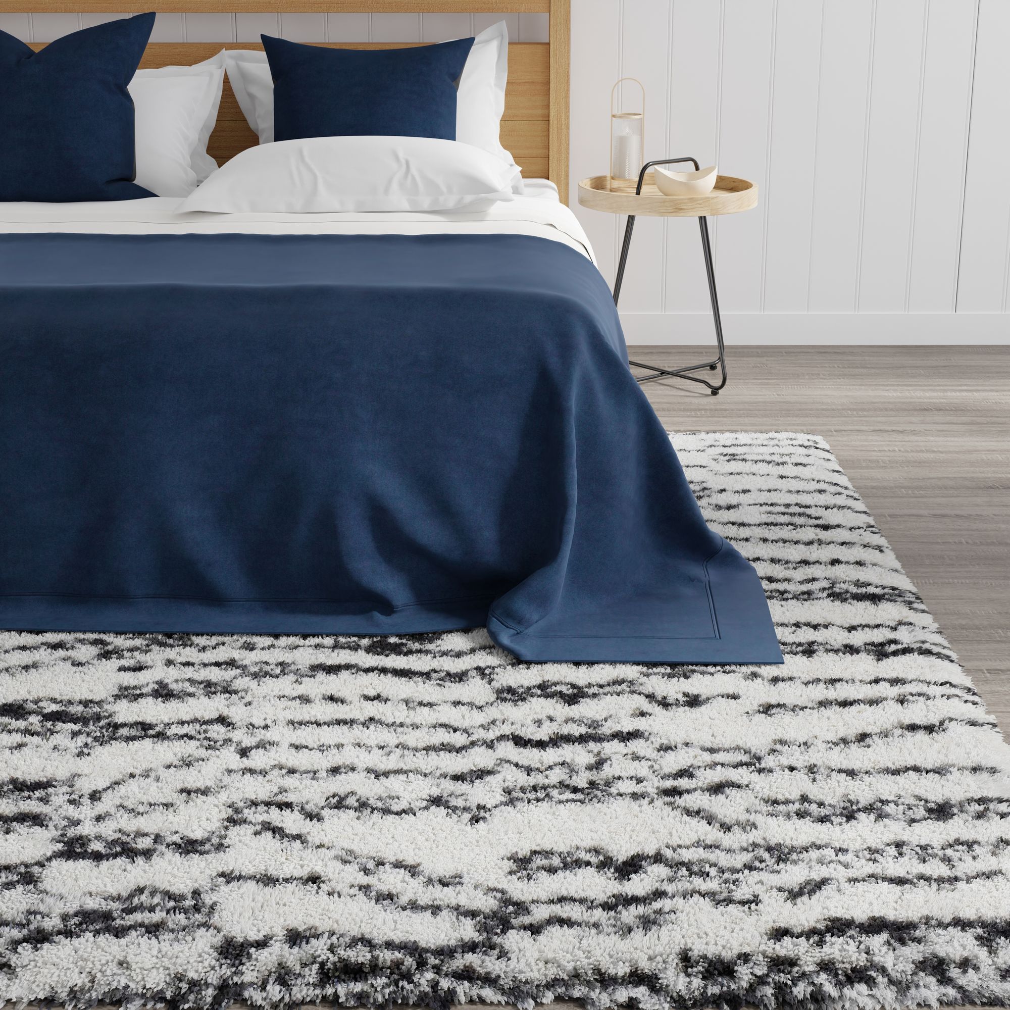 Mason Brooks Indigo Shag CG90A Transitional Geometric 8'3" X 10'0" Area Rug