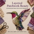 thumbnail image 3 of 3D Patchwork Bird DIY Craft Kit, Creative Handmade Sewing Craft Project, Colorful Hummingbird Embroidery Art Set, Fabric Bird Decor Making Kit for Handcraft Lovers,Twilight, 3 of 7