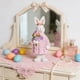 thumbnail image 5 of Figurita de resina decorativa de conejo de Pascua – Rosa, Verde • Adorno de mesa de 15x6,5 cm • Regalo para jardín y salón • Adorable decoración navideña para el hogar, 5 of 6