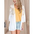 thumbnail image 3 of Txlixc Suéter de cardigan femenino, malla de ganchillo, manga larga esponjosa Txlixc moda, 3 of 7