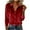 Red, variant on Karight Women's Dressy Button Down Velvet Blouse Tops Elegant Ladies Lapel Business Casual Tops Long Sleeve Party Shirts