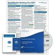 Learn QuickBooks Desktop Pro 2021 Deluxe Training Tutorial- Video Lessons, PDF Instruction Manual, Quick Reference Software Guide for Windows by TeachUcomp, Inc.