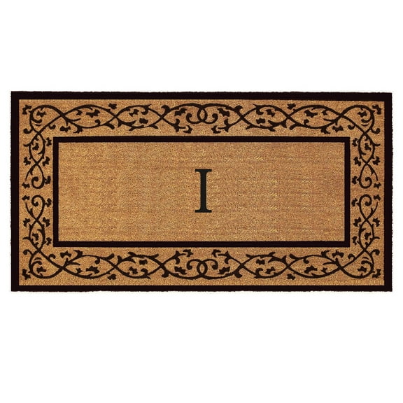 Calloway Mills Coir Abbington Monogram Doormat 3' x 6' (Letter I)
