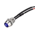 thumbnail image 1 of Unique Bargains Panneau de Montage AC/DC 24V 8mm avec Indicateur LED Bleu Coque en Métal LED 10 Pcs, 1 of 4