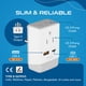thumbnail image 2 of Adaptador de enchufe tipo D de EE. UU. a India de Ceptics con QC 3.0 y PD de 18 W, 2 of 8