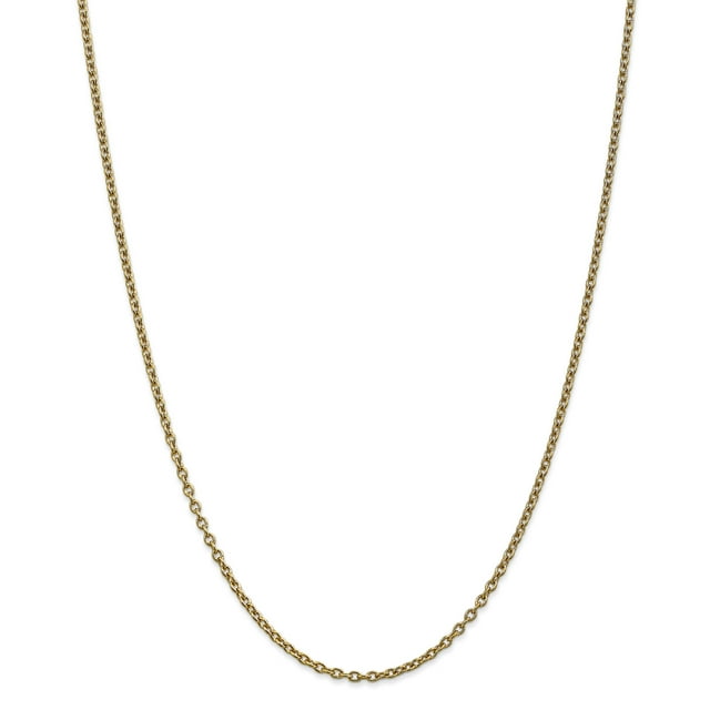 Chaîne de Câble en Or Jaune 14K 2.4mm 16 Pouces