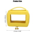 thumbnail image 2 of Unique Bargains Clear Makeup Bag Cosmetic Travel Bag Make Up Brush Organizer Case Transparent for Women Yellow, 2 of 7