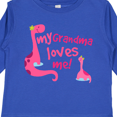 thumbnail image 4 of Inktastic My Grandma Loves Me Girls Dinosaur Girls Long Sleeve Toddler T-Shirt, 4 of 5