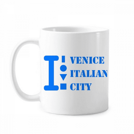 

Venice Italian City Art Deco Fashion Mug Pottery Cerac Coffee Porcelain Cup Tableware