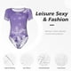thumbnail image 4 of Balery Snowflakes Body de cuello redondo de manga corta para mujer Tops de manga corta Tops básicos-Large, 4 of 7