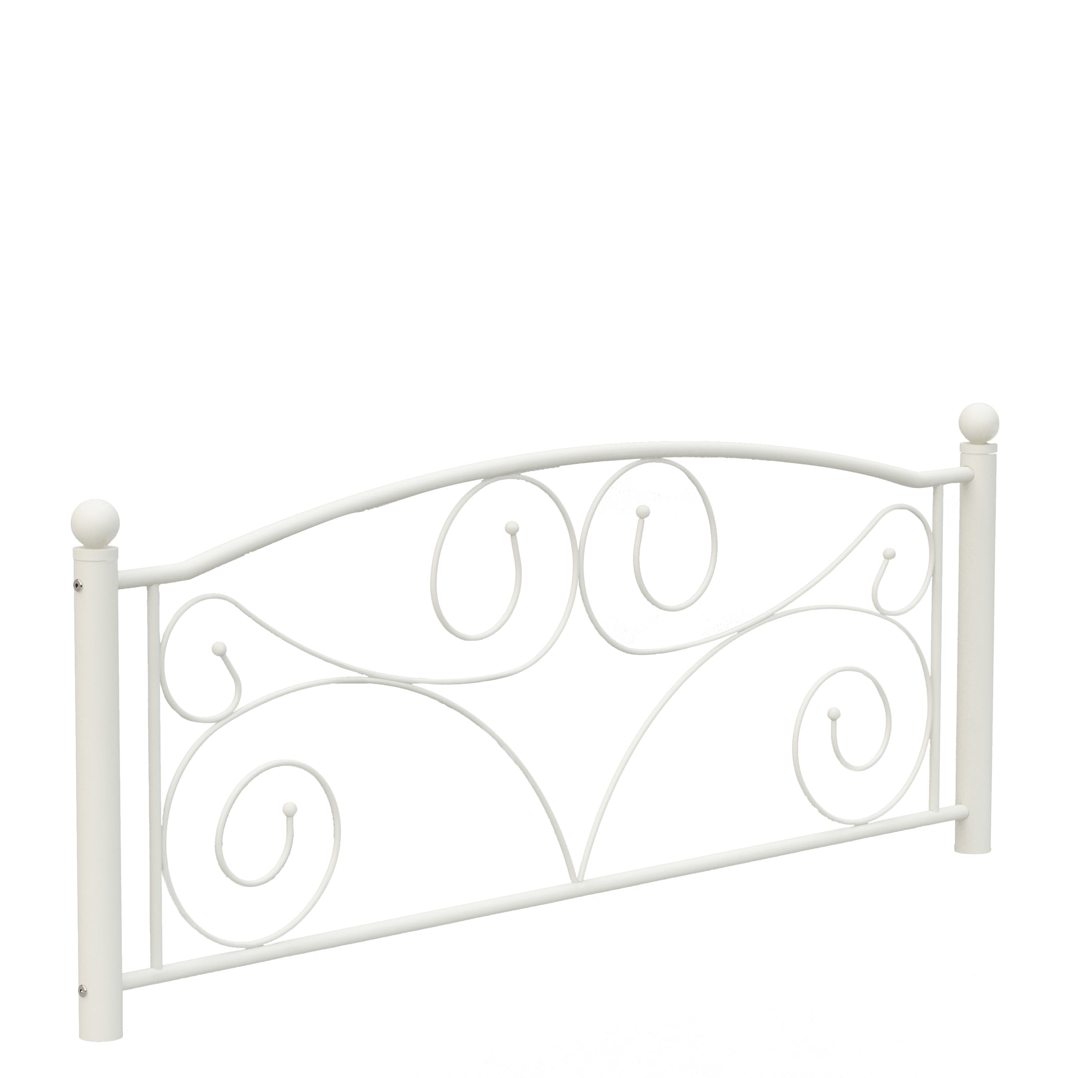 Aukfa Full Size Bed Frame, Metal Platform Bed with Headboard and Footboard, White