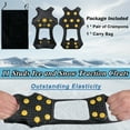 thumbnail image 4 of Ice Snow Cleats for Shoes and Boots,Walk Traction Cleats Crampons Anti Slip 11 Studs Ice Snow Grippers Over Shoe for Men Women Walking on Snow Ice, 4 of 7