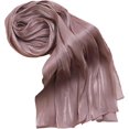 thumbnail image 3 of Women Premium Hijab Head Scarf Lightweight Shimmer Scarves Crepe Wedding Shawls Shiny Wraps for Evening Dresses, 3 of 5