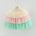 thumbnail image 2 of Abtuhar Girls Skirts,Girls'Summer New Half Skirt Mesh Puffy Skirt Embroidery Mesh Solid Princess Bow Skirt, 2 of 4