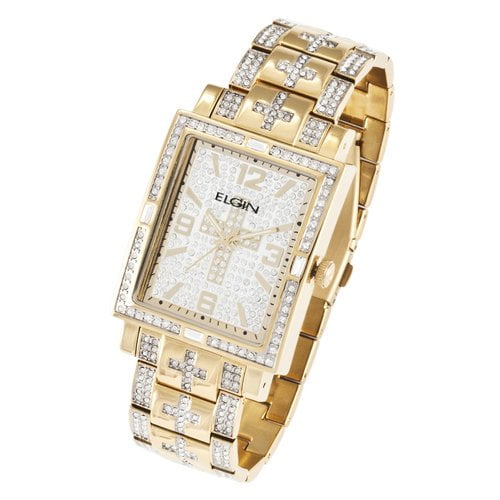 elgin mens diamond watch