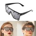 thumbnail image 2 of lanema Stylish Square Sunglasses With Metal Studs Embellishments UV400 Filter Eyewear, 2 of 11
