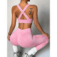 thumbnail image 5 of Women’s Leopard Workout Set, 2 Piece Sports Bra & High Waist Leggings, Yoga Gym Outfit, 5 of 6