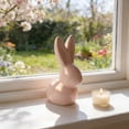 thumbnail image 4 of Easter Ceramic Rabbit Figurine&nbsp;Modern Art Home Decor,Porcelain Easter Bunny Decorations for Home, Tabletop Ornament, 4 of 5