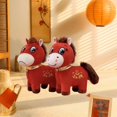 thumbnail image 1 of Caballo de peluche de juguete, adorno de año Nuevo chino, recuerdo, mascota de caballo del zodiaco de dibujos animados, figura de peluche para 40 centímetros, 1 of 8