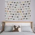 thumbnail image 2 of FREEAMG Tapestry Cute Cats Dogs Animal Tapestry Wall Hanging Decorative Wall Tapestries Wall Art Wall&nbsp;Blanket&nbsp;Bedding Tapestry for Bedroom Living Room Dorm Home Decor 60"x51", 2 of 7