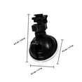 thumbnail image 2 of LITINKIMI 3Pack Black Dash Cam Suction Cup Mount with Mini Ball Head for 360 Degree Rotation and Secure Storage, 2 of 8