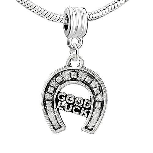 Good Luck Horseshoe Bead Compatible for Most European Snake Chain Bracelet