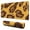 Yellow and Brown, variant on Long Mouse Pads for Desk,Animal Print Pattern Desk Mats on Top Of Desks, Desk Mouse Pad Extra Large with 3mm Non-Slip Base and Stitched Edge for Gaming,Office,Work,Home 47.3"x23.6"