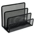 thumbnail image 1 of YOPTOP Black Mesh Letter Sorter Mail Business Document Tray Desk Office File Organiser Holder, 1 of 7