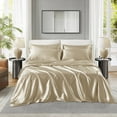 thumbnail image 2 of Madison Park 2 Satin Luxury Pillowcases in Champagne, 2 of 8
