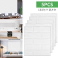 thumbnail image 2 of Innens 3D Foam Tile Wall Sticker Self-adhesive Waterproof PE Foam Wallpaper,White, 2 of 5