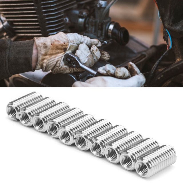 Manchon de Réparation de Fil, 10Pcs Insérer l'Écrou 303 en Acier Inoxydable Durable pour l'Automobile pour l'Aviation pour l'Ordinateur